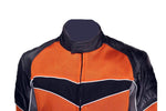 Mens Mesh and Nylon Leather Motorcycle Jacket