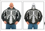 Mens Motorcycle Leather Jacket With Complete Skeleton Design