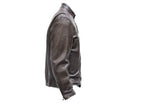 Mens Retro Brown Scooter Jacket