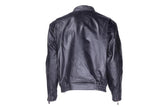 Men's Black Pig Skin Leather Lightweight Racer Jacket