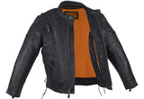 Mens Racer Jacket With Neck Warmer