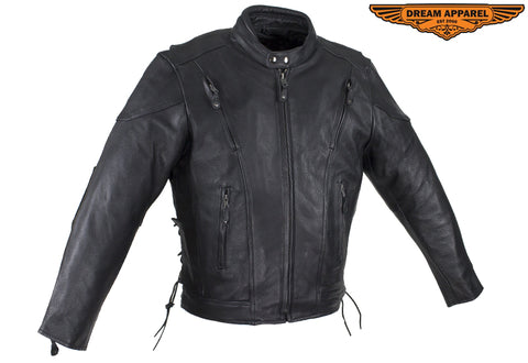 Mens  Racer Jacket With  Airvent