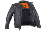 Mens Racer Jacket With 1 Piece Panel