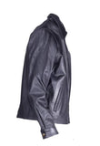 Mens Leather Fashion Jacket With Zippers on Sides