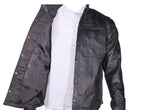 Mens Light Weight Leather Shirt For Summer Riding
