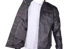 Men's Leather Shirt With Two Front Pockets