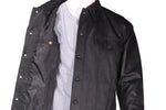 Mens Leather Shirt With Buttons