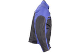 Mens Blue Racer Jacket With Reflective piping
