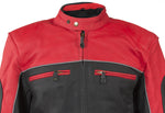 Mens Racer Jacket With Light Reflective Piping