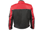 Mens Racer Jacket With Light Reflective Piping