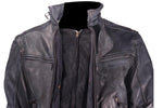 Mens Naked Cowhide Racer Style Jacket
