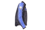 Men's Black Lightweight Textile Jacket W/ Blue Striped Design