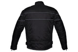 Mens Textile Jacket With Reflective Piping