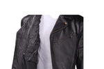 Mens Racer Style Motorcycle Jacket