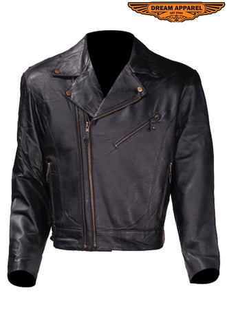 Mens Racer Style Motorcycle Jacket