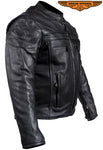 Mens Racer Jacket with Multi Pockets