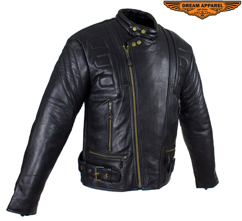 Mens Racer Style Jacket with Padding