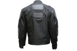 Mens Leather & Textile Motorcycle Jacket