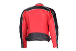 Men's Black & Red Leather Jacket