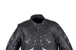 Men's Concealed Carry Jacket with Reflective Skulls