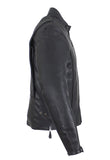 Mens Leather Motorcycle Jacket With Air Vents