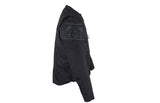 Men's Leather Concealed Carry Racing Jacket with Reflective Skulls