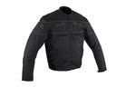 Men's Leather Concealed Carry Racing Jacket with Reflective Skulls