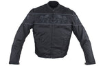 Men's Textile Concealed Carry Racing Jacket with Reflective Skulls