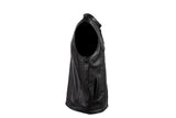Mens Motorcycle Club  Vest With Red Liner