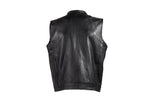 Mens Motorcycle Club  Vest With Red Liner