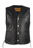 Mens Vest With 4 Buffalo Nickel Snaps