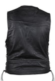 Mens Leather Vest With Laces