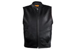 Motorcycle Club Vest with Low Profile Collar
