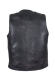 Mens Classic Motorcycle Club Vest With Gun Pockets