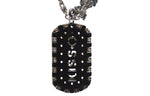 Love & Kisses 2-Piece Dog Tag with Cross