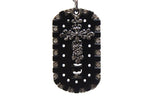 Love & Kisses 2-Piece Dog Tag with Cross