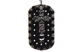 Love & Kisses 2-Piece Dog Tag with Cross