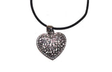 Heart-Shaped Pendent with Gemstone Border