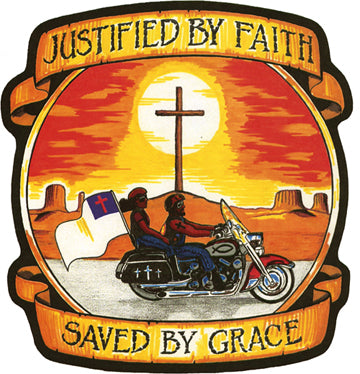 Justified by Faith and Saved by Grace Patch