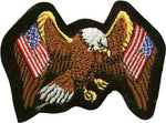 Eagle with 2 American Flags Patch