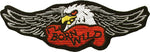 Wings Eagle Head Born to be Wild Patch
