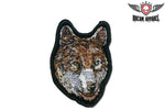 Wolf Head Motorcycle Patch