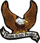 "Ride with Pride" Eagle Biker Patch