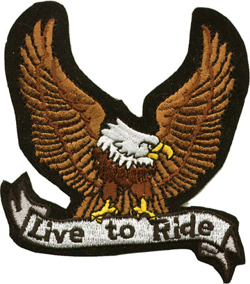 "Live to Ride" Eagle Patch
