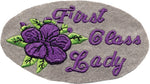 "First Class Lady" Violet Rose Motorcycle Patch