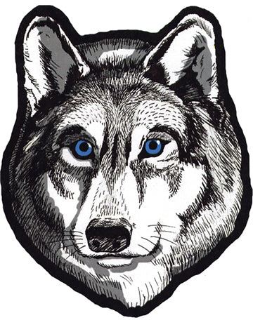 Motorcycle Patch Wolf Head