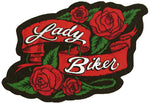 Lady Biker (Roses) Patch