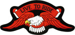 "Live to Ride" Eagle Patch For Bikers