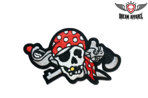 Pirate Skull With A Gun Patch