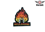 Hell Bound With 3 Flaming Skulls Patch